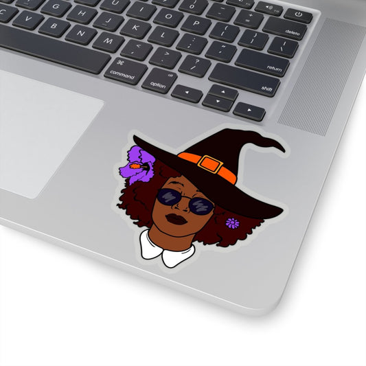 Afro Witch Sticker - The Trini Gee