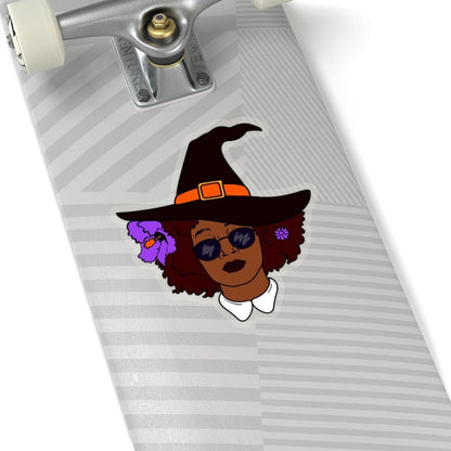 Afro Witch Sticker - The Trini Gee