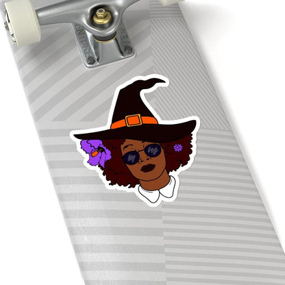 Afro Witch Sticker - The Trini Gee