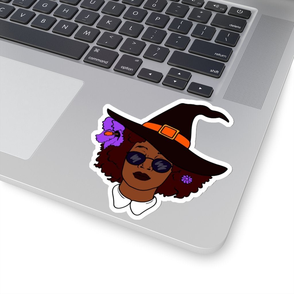 Afro Witch Sticker - The Trini Gee