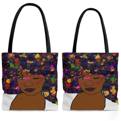 Afro Woman Tote Bag - The Trini Gee