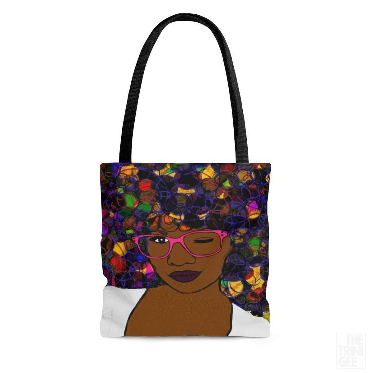 Afro Woman Tote Bag - The Trini Gee