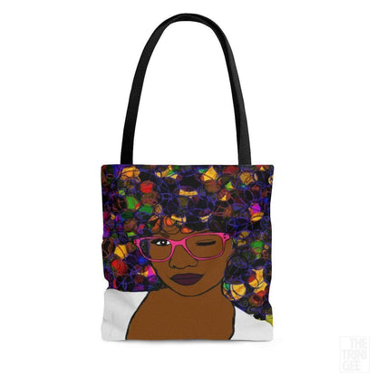 Afro Woman Tote Bag - The Trini Gee