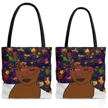 Afro Woman Tote Bag - The Trini Gee