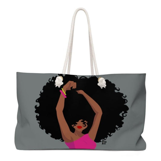 Afro Woman Weekender Bag - The Trini Gee