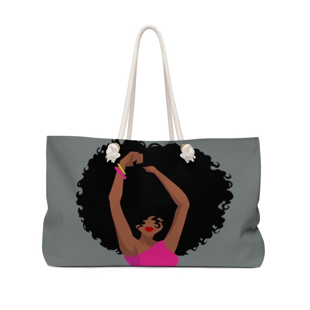 Afro Woman Weekender Bag - The Trini Gee