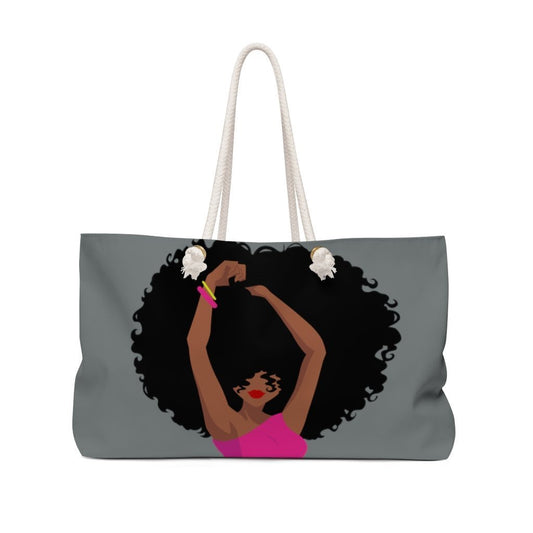 Afro Woman Weekender Bag - The Trini Gee