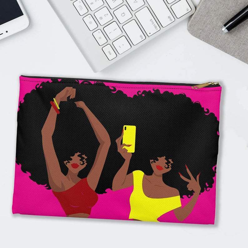 Afro Women Pouch - The Trini Gee