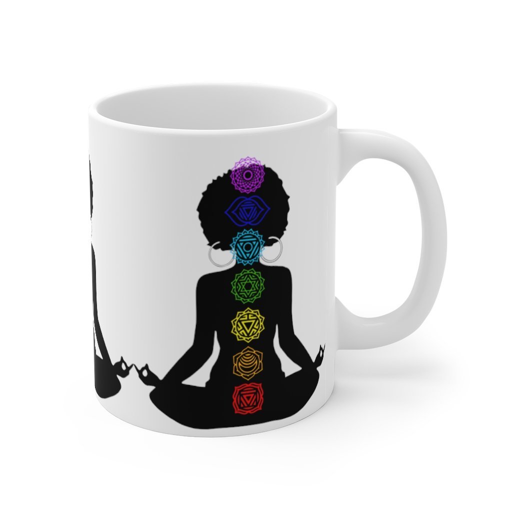 Afro Yoga Chakras Mug - The Trini Gee