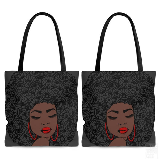 Afro Zentangle Tote Bag - The Trini Gee