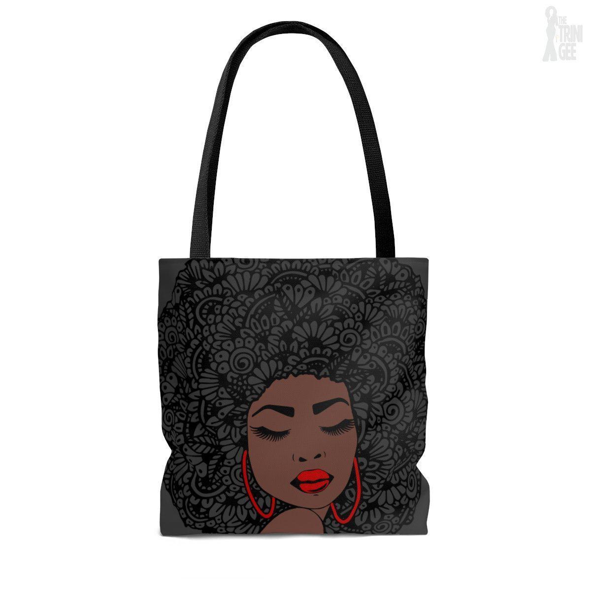 Afro Zentangle Tote Bag - The Trini Gee