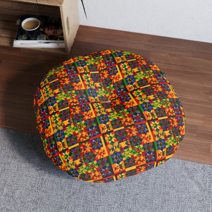 Afrocentric Floor Pillow - Afrocentric Art by The Trini Gee