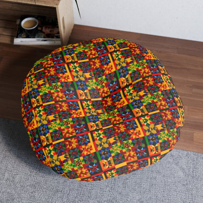Afrocentric Floor Pillow - Afrocentric Art by The Trini Gee