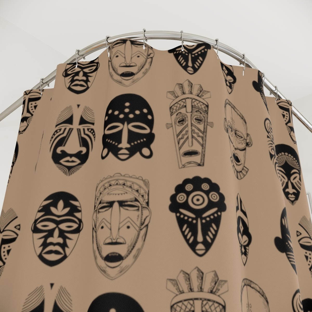 Afrocentric Masks Shower Curtain - The Trini Gee