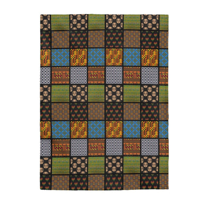 Afrocentric Quilt Style Blanket - The Trini Gee