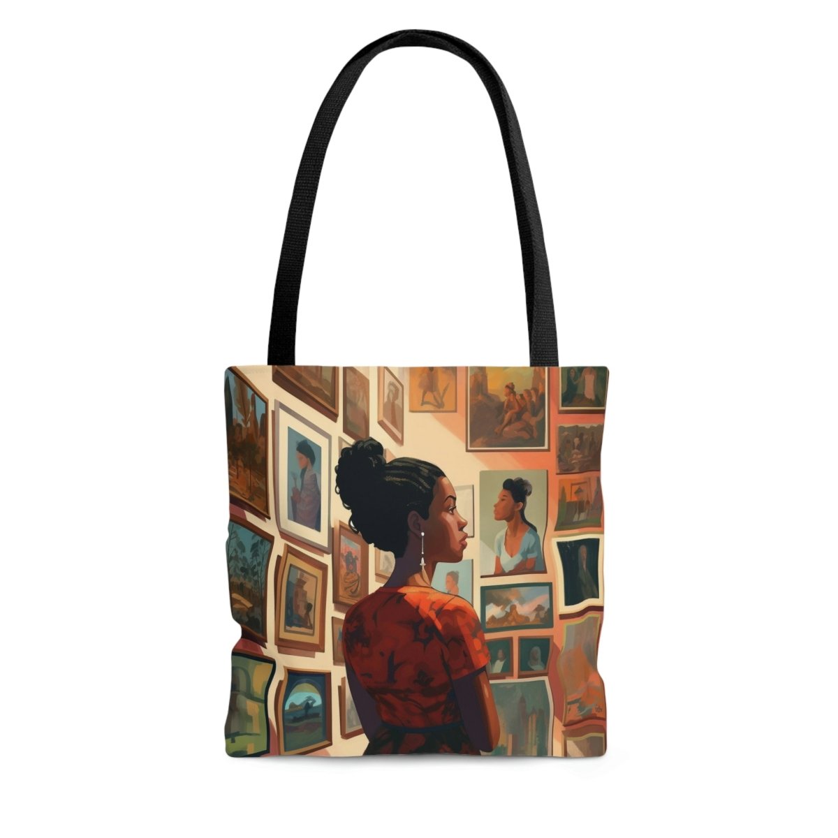 Art Gallery Walk Tote Bag - Afrocentric Art by The Trini Gee