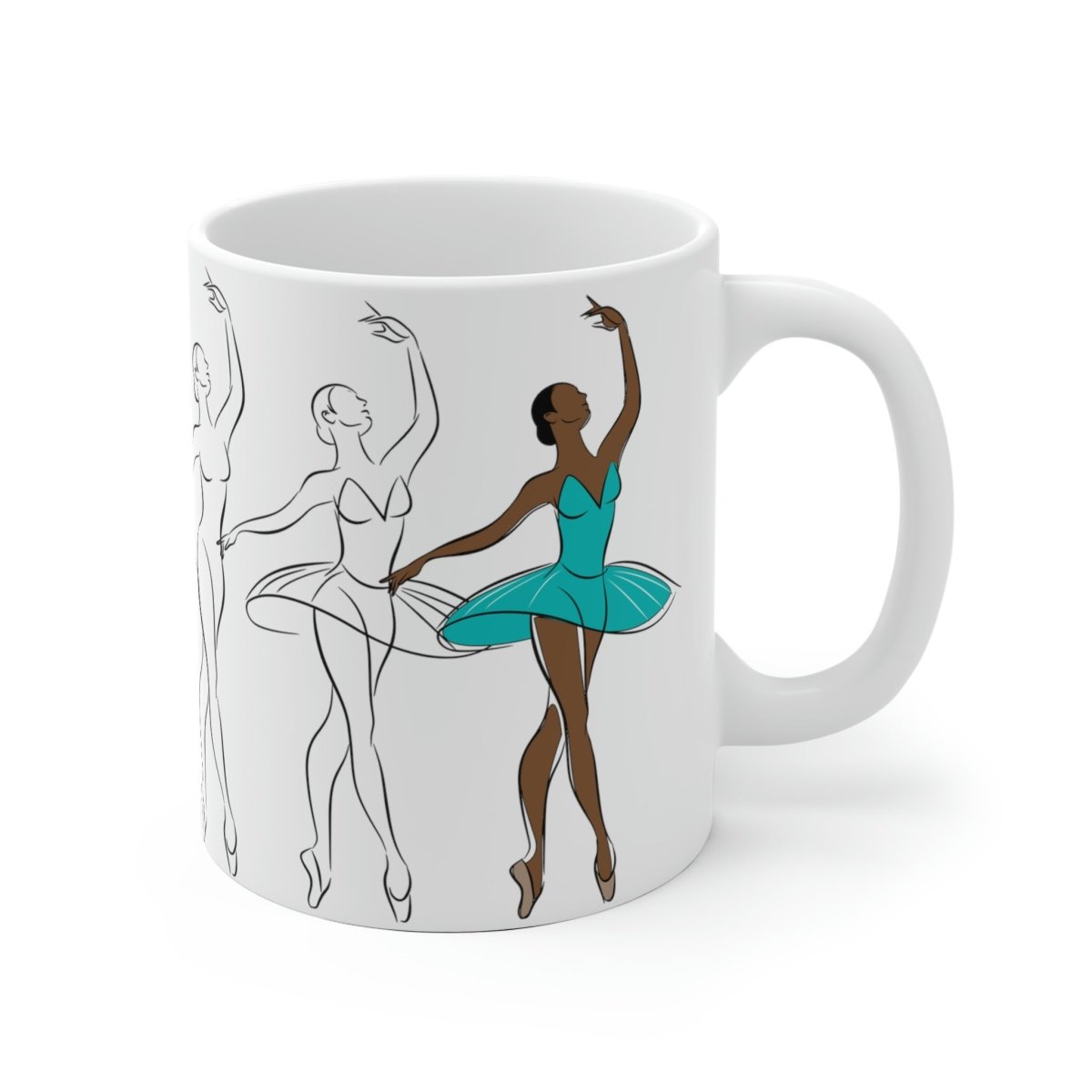 Ballerina Sketch Mug - The Trini Gee