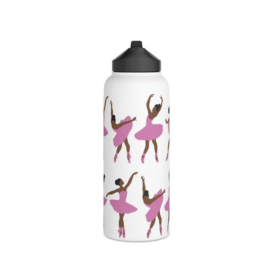 Black Ballerinas 32oz Water Bottle - The Trini Gee