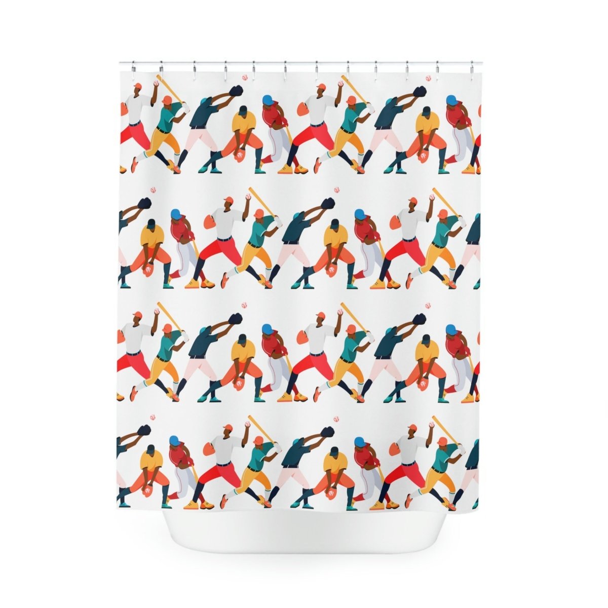 Baseball Players Shower Curtain - The Trini Gee