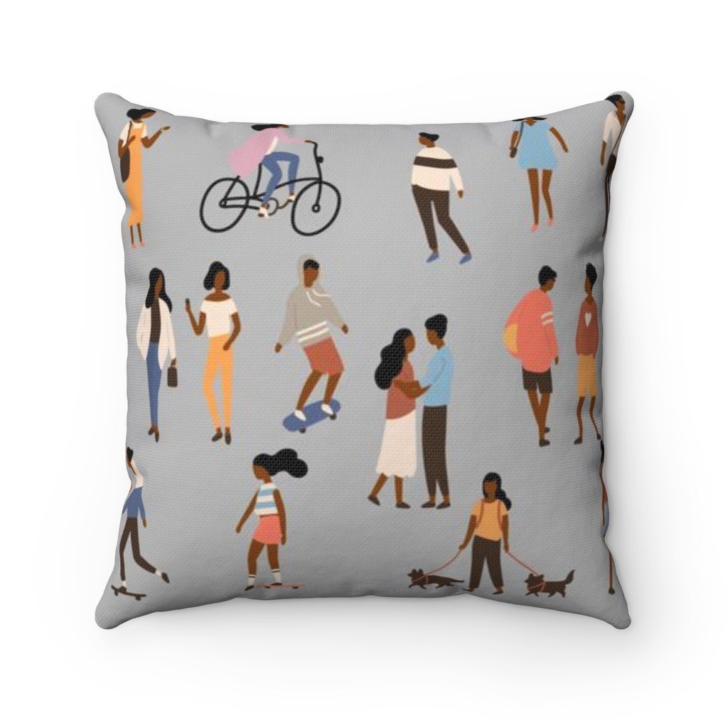 Black and Outdoors Pillow - The Trini Gee