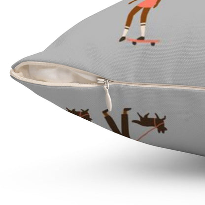 Black and Outdoors Pillow - The Trini Gee