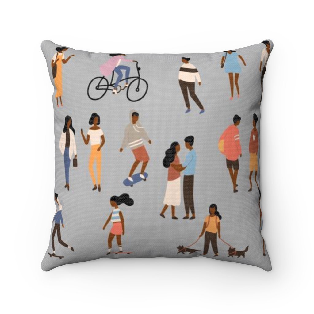 Black and Outdoors Pillow - The Trini Gee