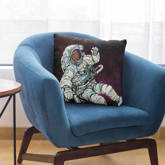 Black Astronaut Pillow - The Trini Gee