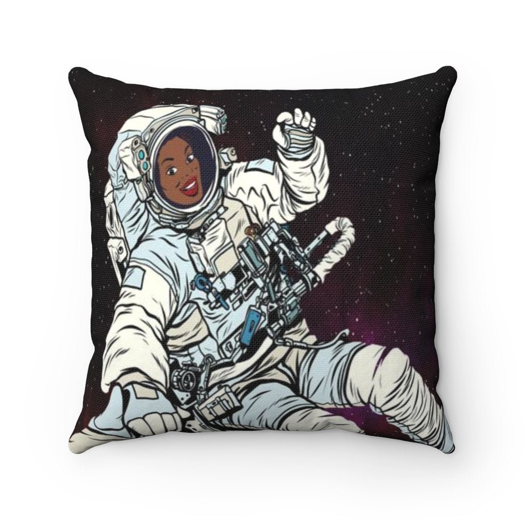 Black Astronaut Pillow - The Trini Gee