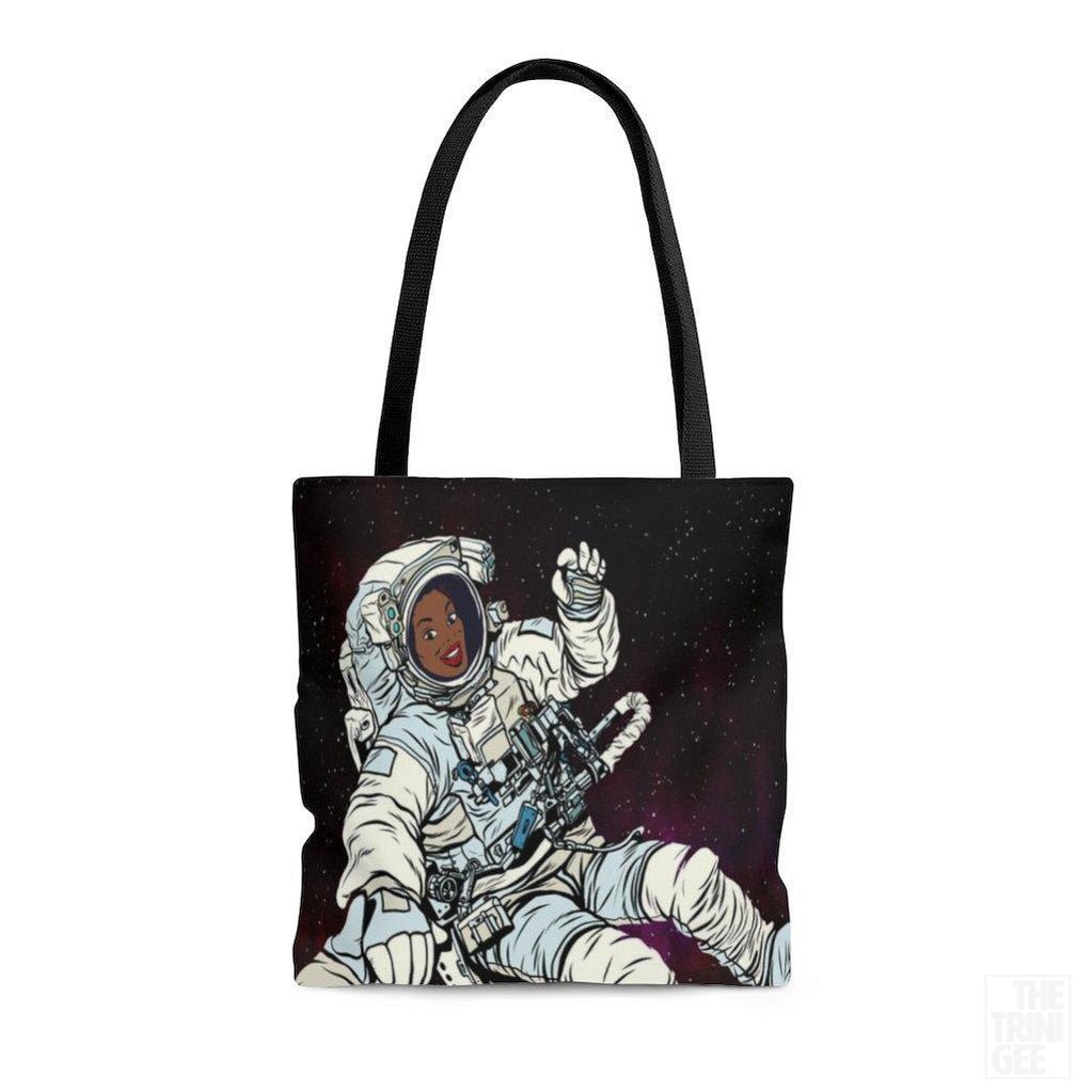 Black Astronaut Tote Bag - The Trini Gee