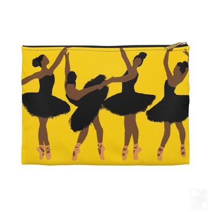 Black Ballerinas Pouch - The Trini Gee