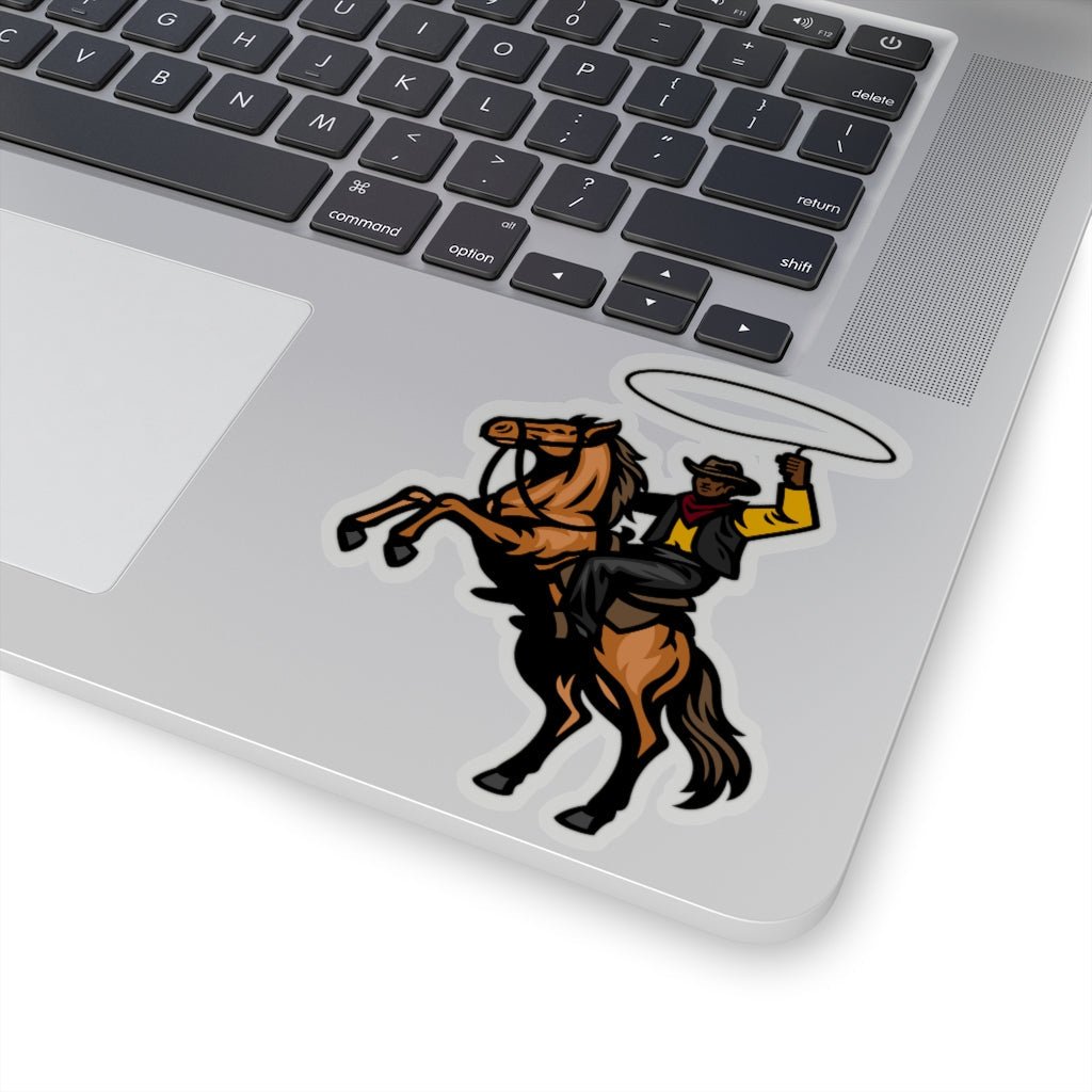 Black Cowboy Sticker - The Trini Gee