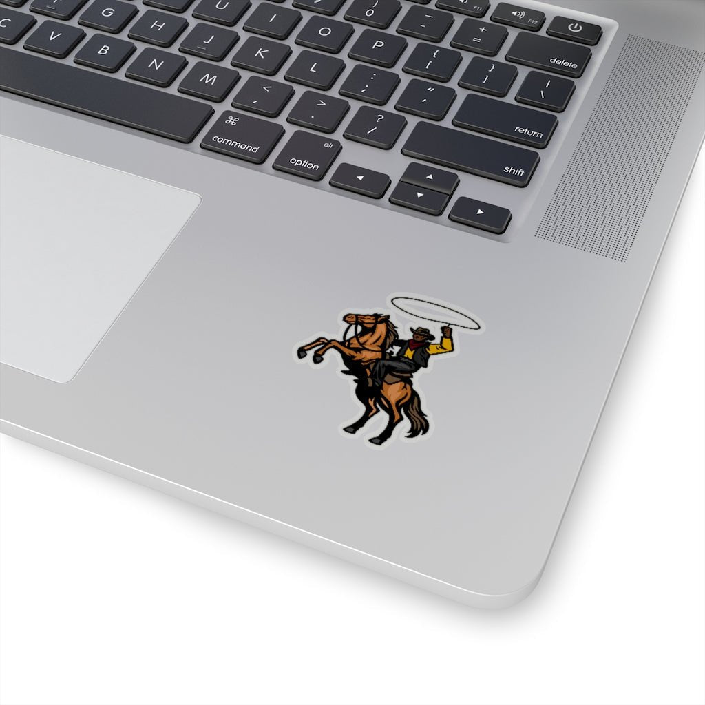 Black Cowboy Sticker - The Trini Gee