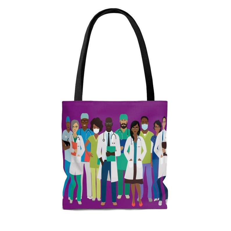 Black Doctors and Nurses Tote Bag - The Trini Gee
