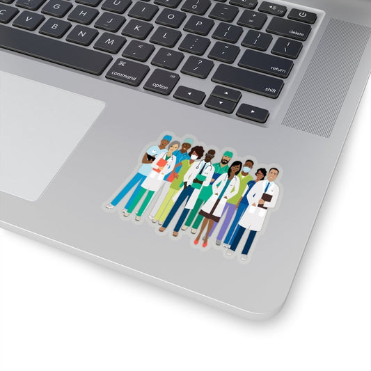 Black Doctors & Nurses Sticker - The Trini Gee