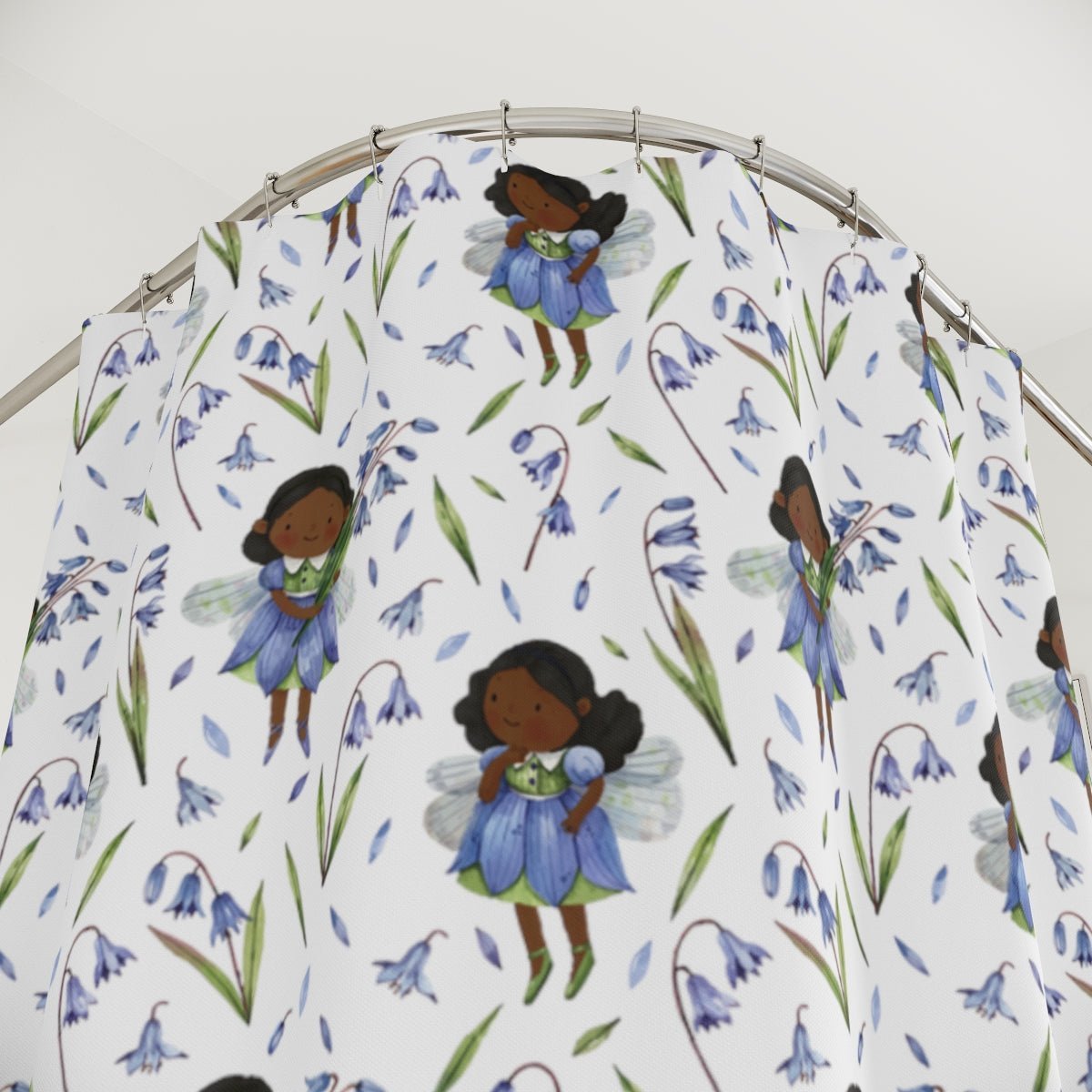 Black Fairy Shower Curtain - The Trini Gee