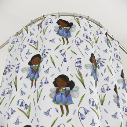 Black Fairy Shower Curtain - The Trini Gee