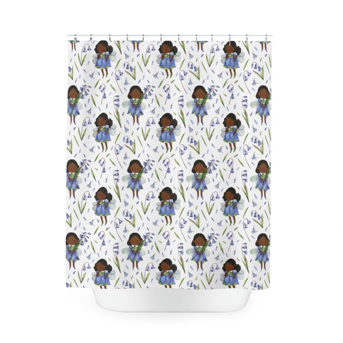 Black Fairy Shower Curtain - The Trini Gee