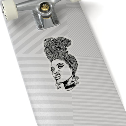 Black Girl Attitude Sticker - The Trini Gee