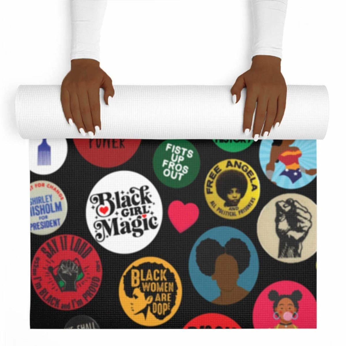 Black Girl Magic Yoga Mat - The Trini Gee