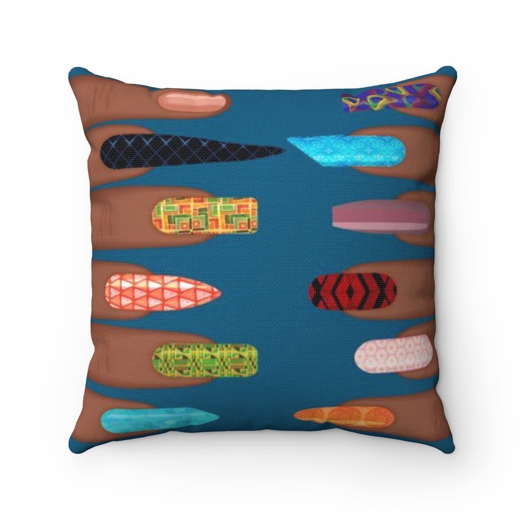 Black Girl Nails Pillow - The Trini Gee