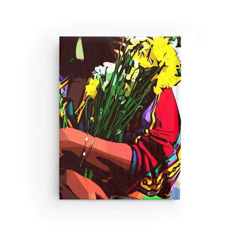Black Girl with Flowers Journal - The Trini Gee