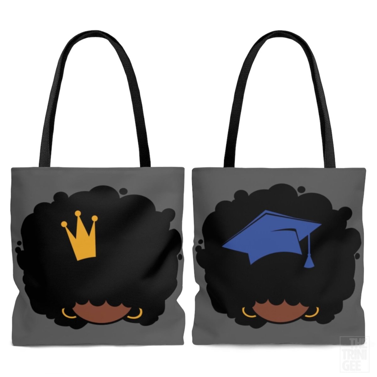 Black Graduate Tote Bag - The Trini Gee