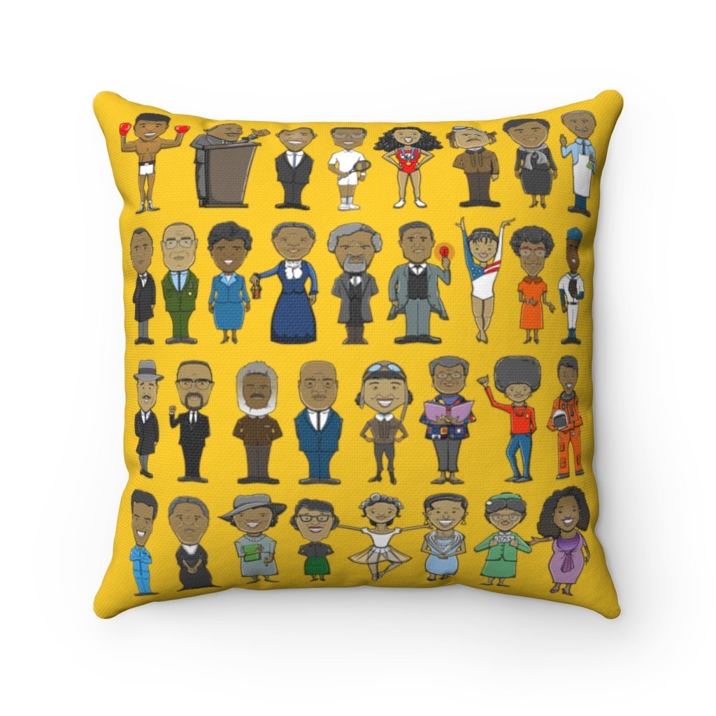 Black History Makers Pillow - The Trini Gee