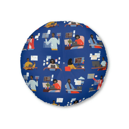 Black in Tech Floor Pillow - Afrocentric Art by The Trini Gee