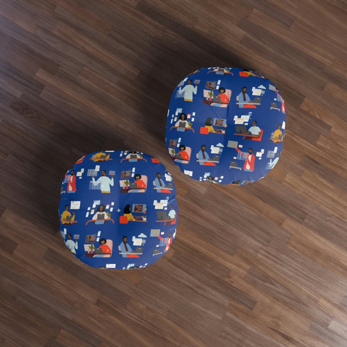 Black in Tech Floor Pillow - Afrocentric Art by The Trini Gee