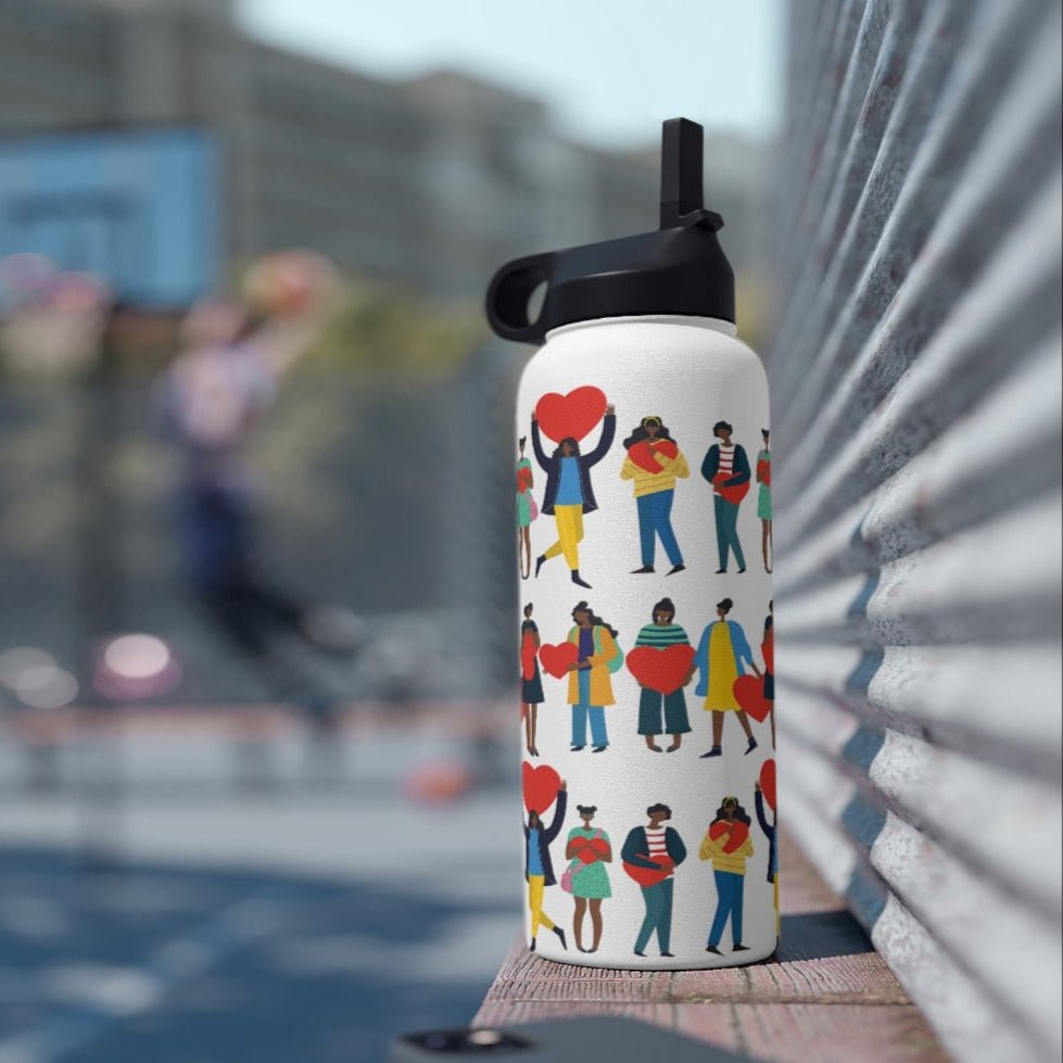 Black Love 32oz Water Bottle - The Trini Gee