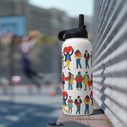 Black Love 32oz Water Bottle - The Trini Gee