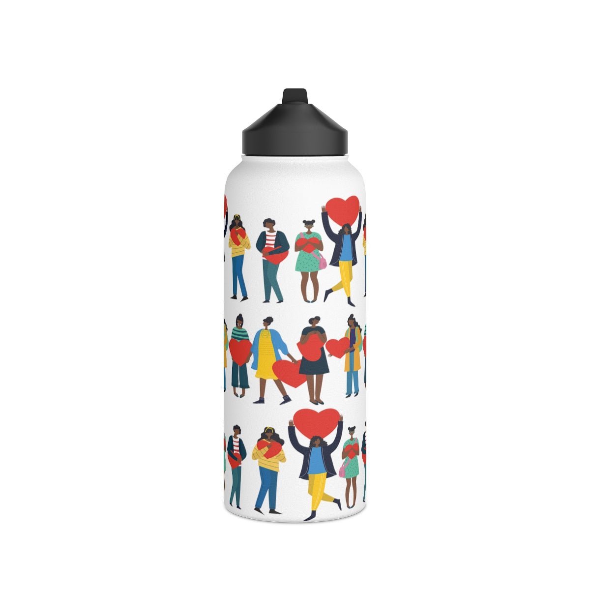 Black Love 32oz Water Bottle - The Trini Gee