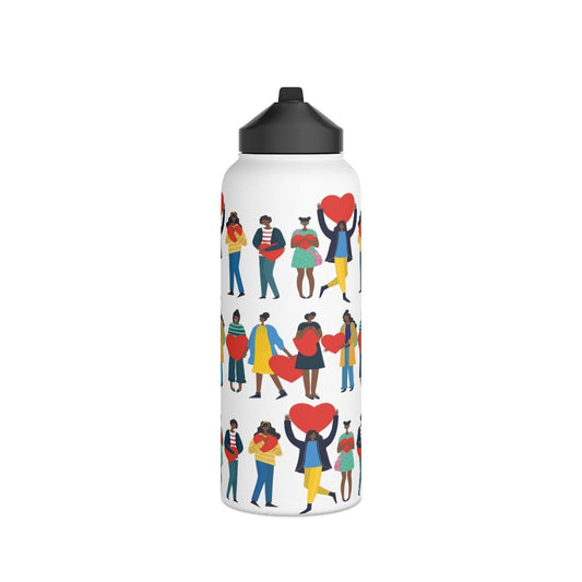 Black Love 32oz Water Bottle - The Trini Gee