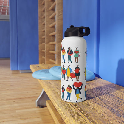 Black Love 32oz Water Bottle - The Trini Gee